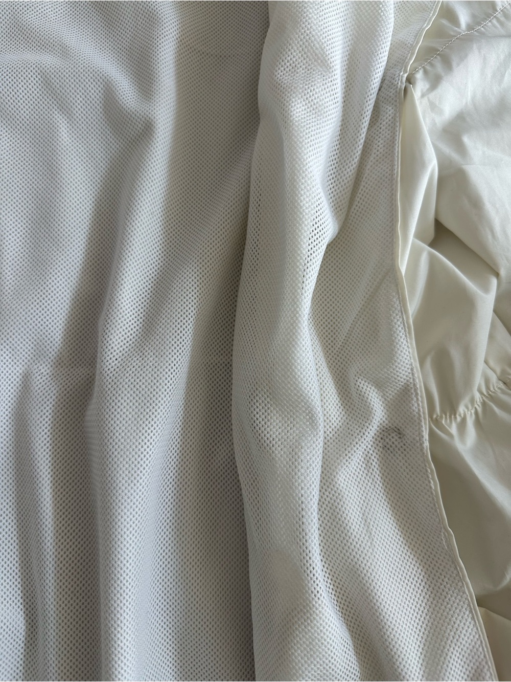STELLA MCCARTNEY | CREAM PLEATED A-LINE JACKET/ RAIN COAT/ WINDBREAKER | EUC SZ4 - Picture 8 of 9